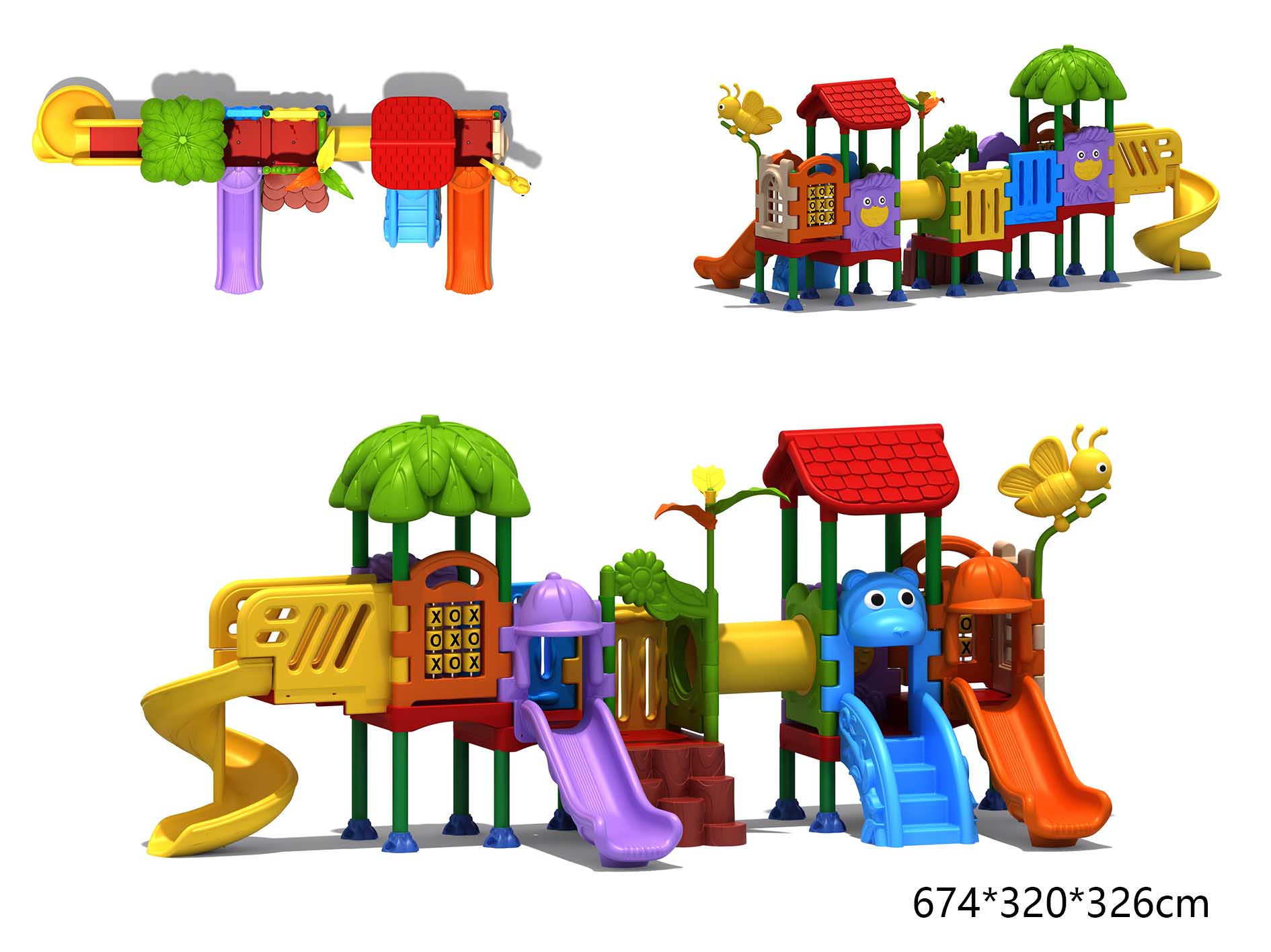 Kids Outdoor Playhouse - Parco giochi per bambini Set di