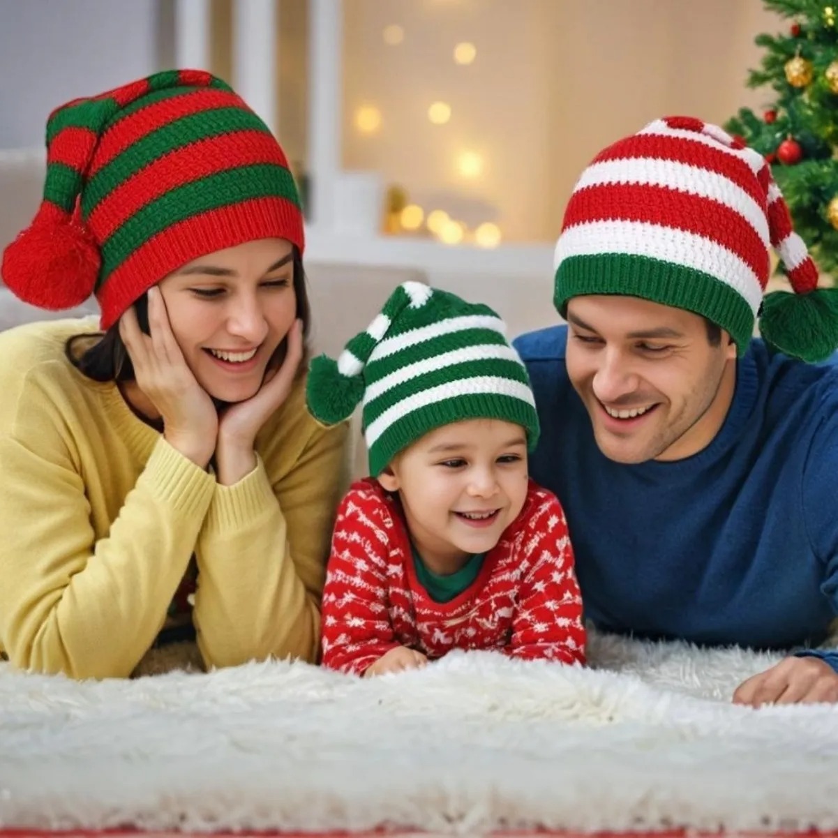 Kids Outdoor Xmas Gifts - Adulti Bambini Cappelli natalizi Tessuto non