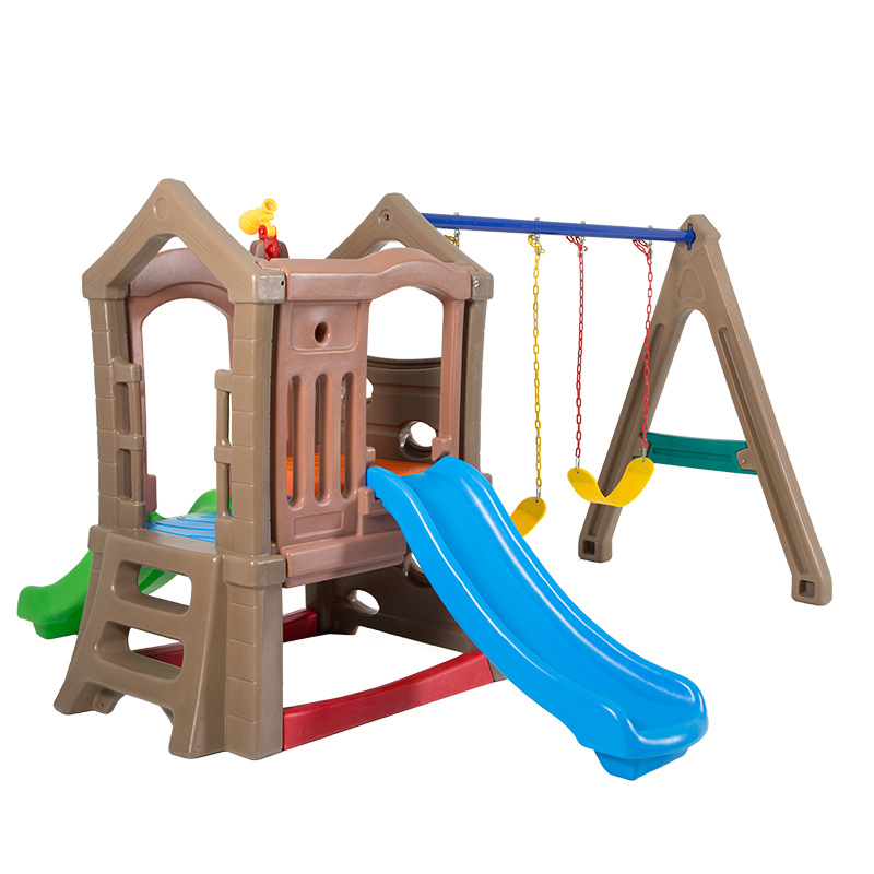 Kids Outdoor Swing And Slide - Parco giochi per bambini a doppia