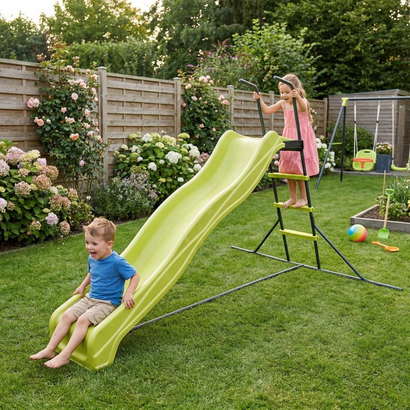 Kids Outdoor Climber - Scivolo da esterno autoportante da 2,2