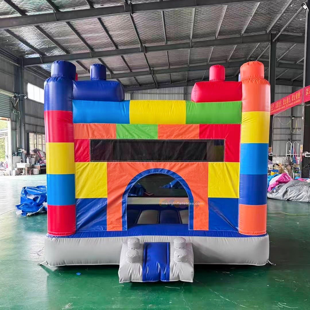 Kids Outdoor House With Slide - Giochi gonfiabili per feste gonfiabili per