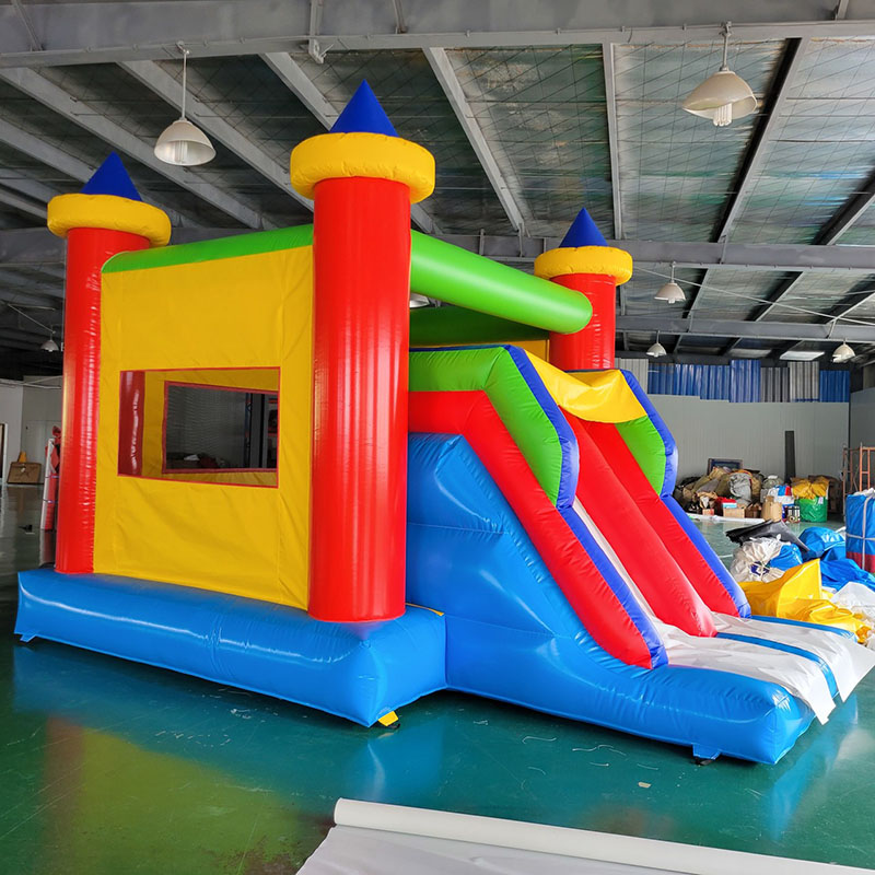 Kids Outdoor House With Slide - Casa di rimbalzo con scivolo Castello