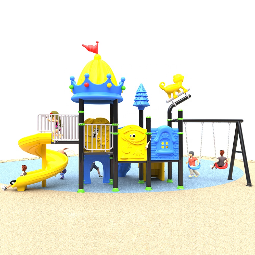 Kids Outdoor Swing And Slide - Set di altalene per diapositive in