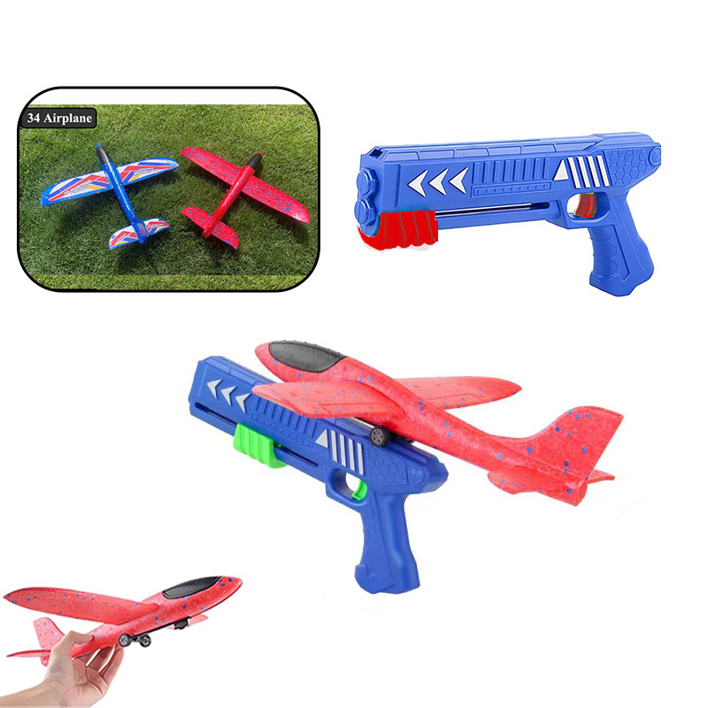 Kids Outdoor Xmas Gifts - Bambini 24/34 cm Schiuma Aereo Lanciatore