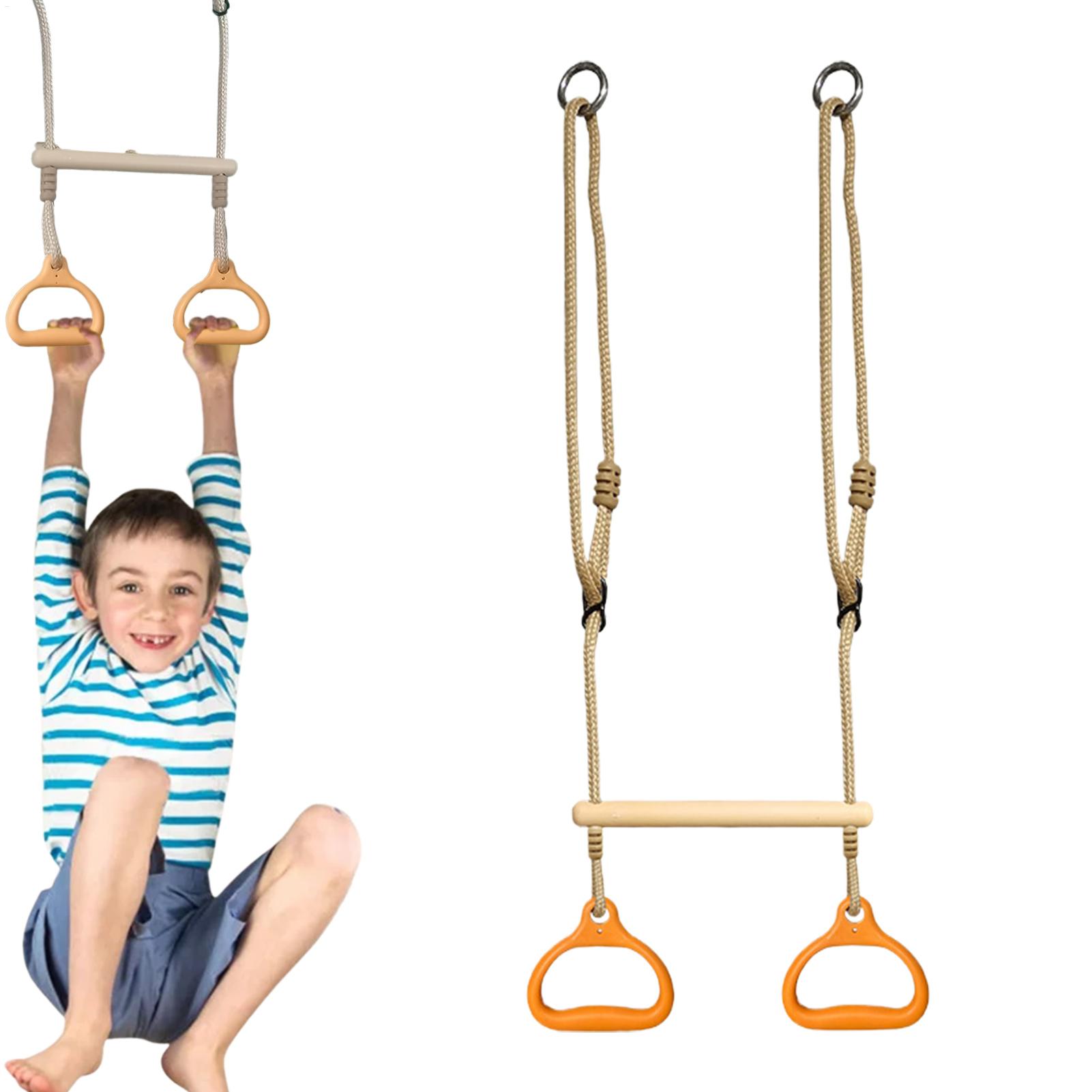 Kids Outdoor Climbing Structure - Altalena Attrezzatura da palestra Anelli Bar