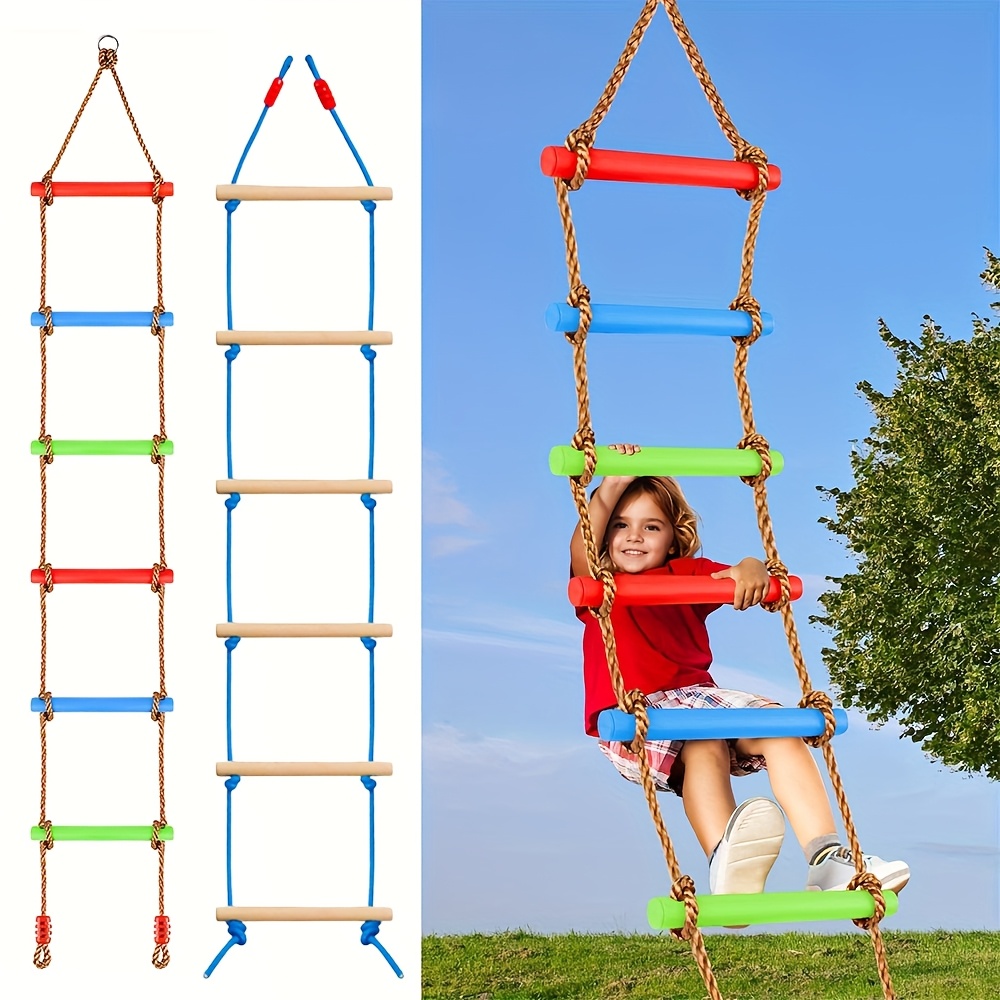 Kids Outdoor Climbing Structure - Scala da Arrampicata Colorata per Bambini