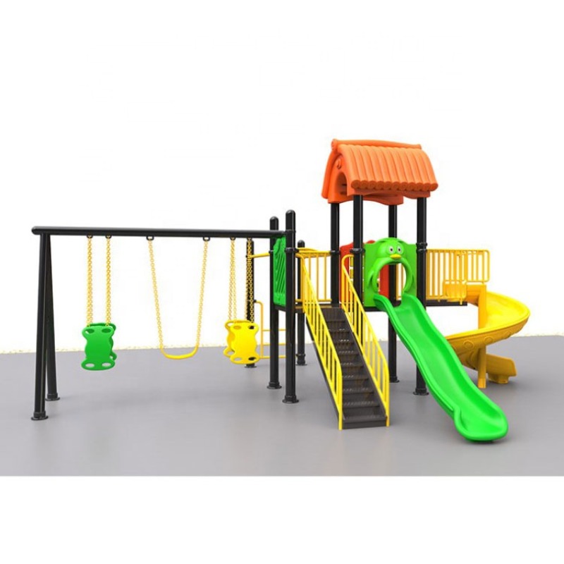Kids Outdoor Swing And Slide - Set di altalene e scivoli per