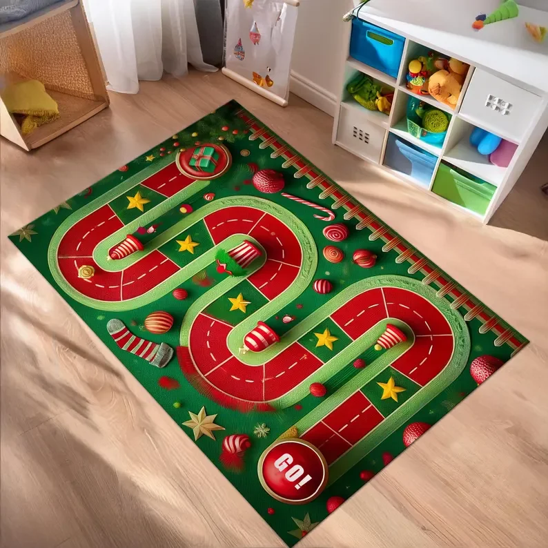 Kids Outdoor Xmas Gifts - Tappeto Natalizio per Bambini, Tappeto da