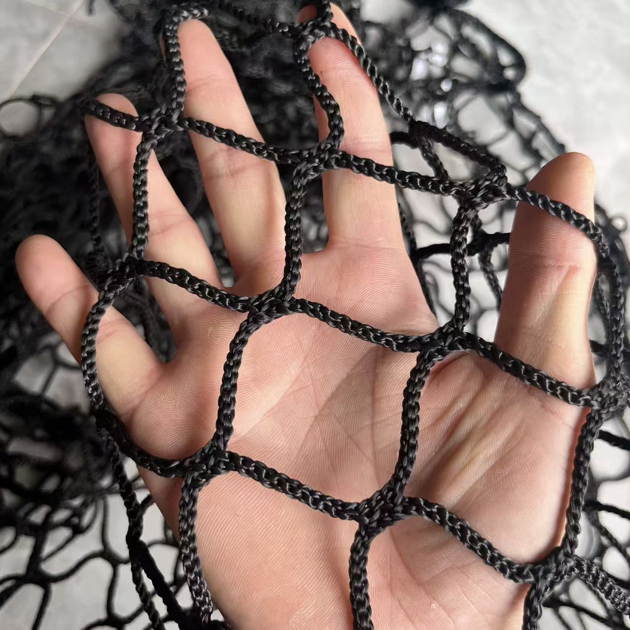 Kids Outdoor Net - Rete nera senza nodi Rete di
