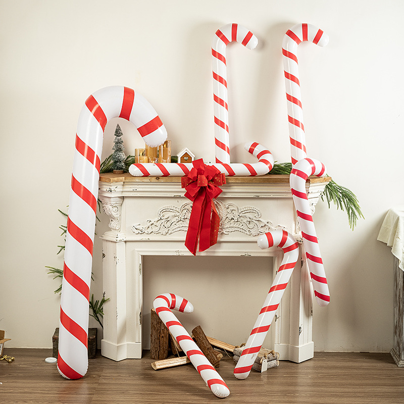 Kids Outdoor Xmas Gifts - Bastoncini gonfiabili per caramelle natalizie da