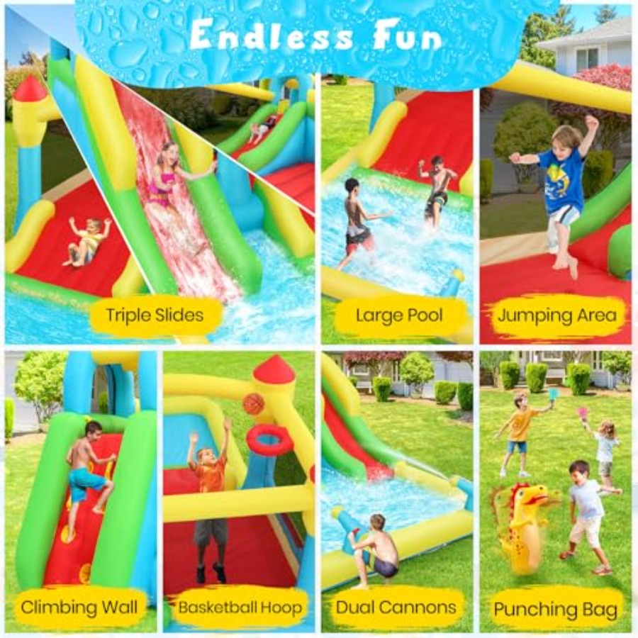 Castello gonfiabile acquatico  - Kids Outdoor Bounce House recensione e prezzo