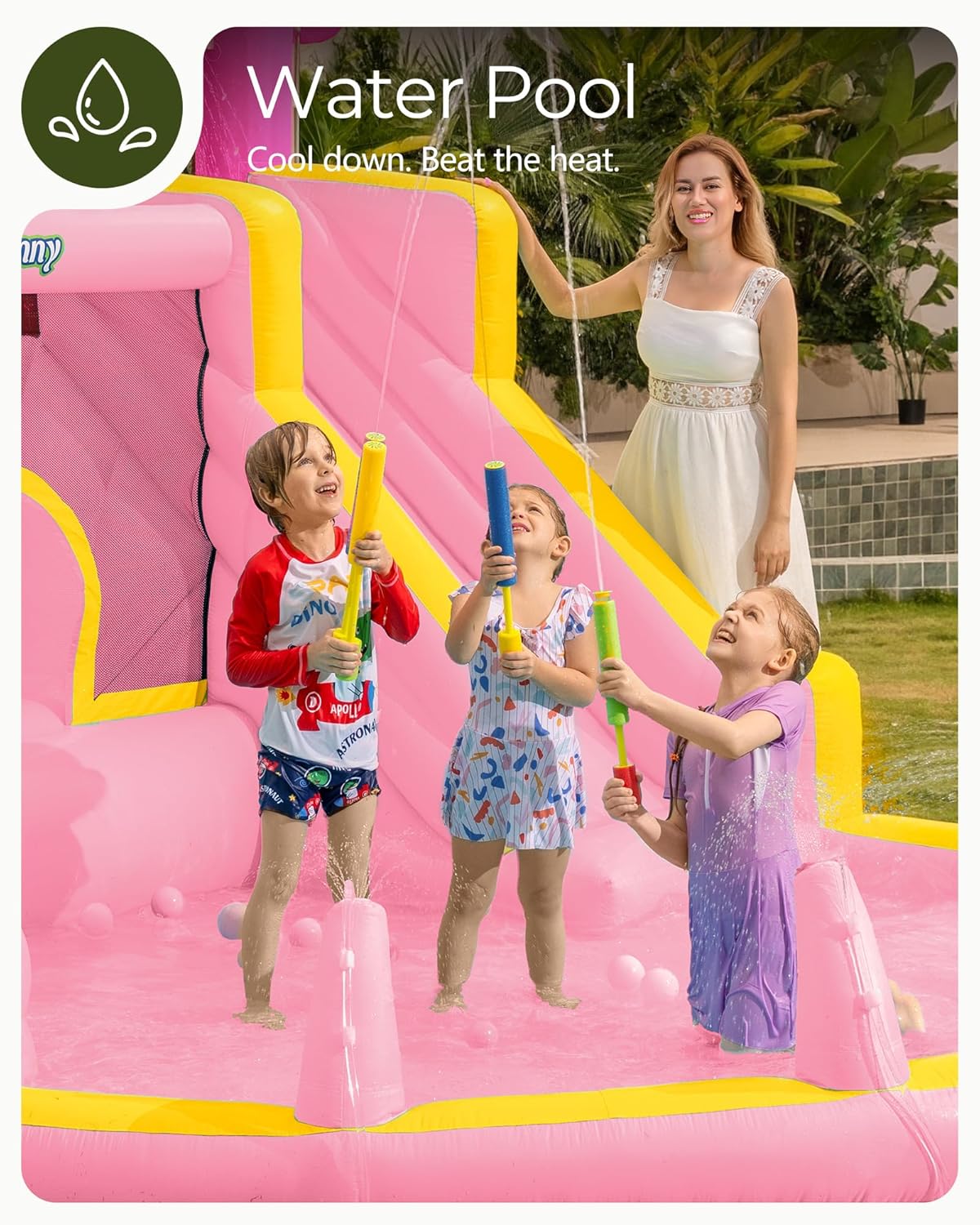 Scivolo d'Acqua Gonfiabile Ros - Kids Outdoor Bounce House recensione e prezzo