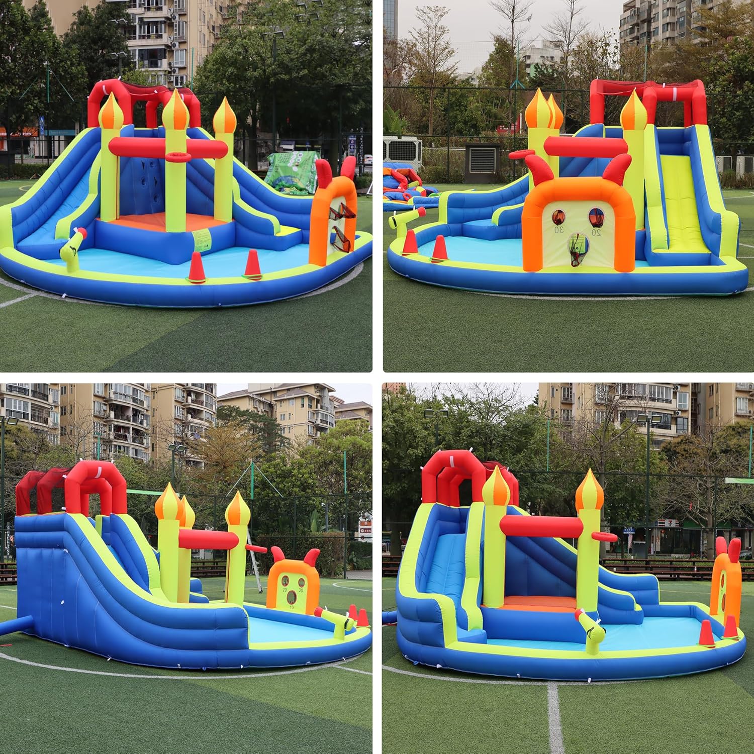 Castello Gonfiabile per Bambin - Kids Outdoor House With Slide recensione e prezzo