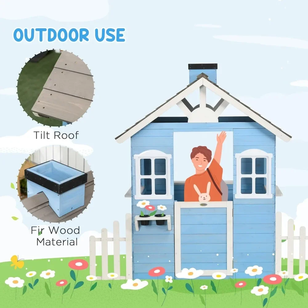 Casetta da gioco per bambini C - Kids Outdoor Playhouse recensione e prezzo