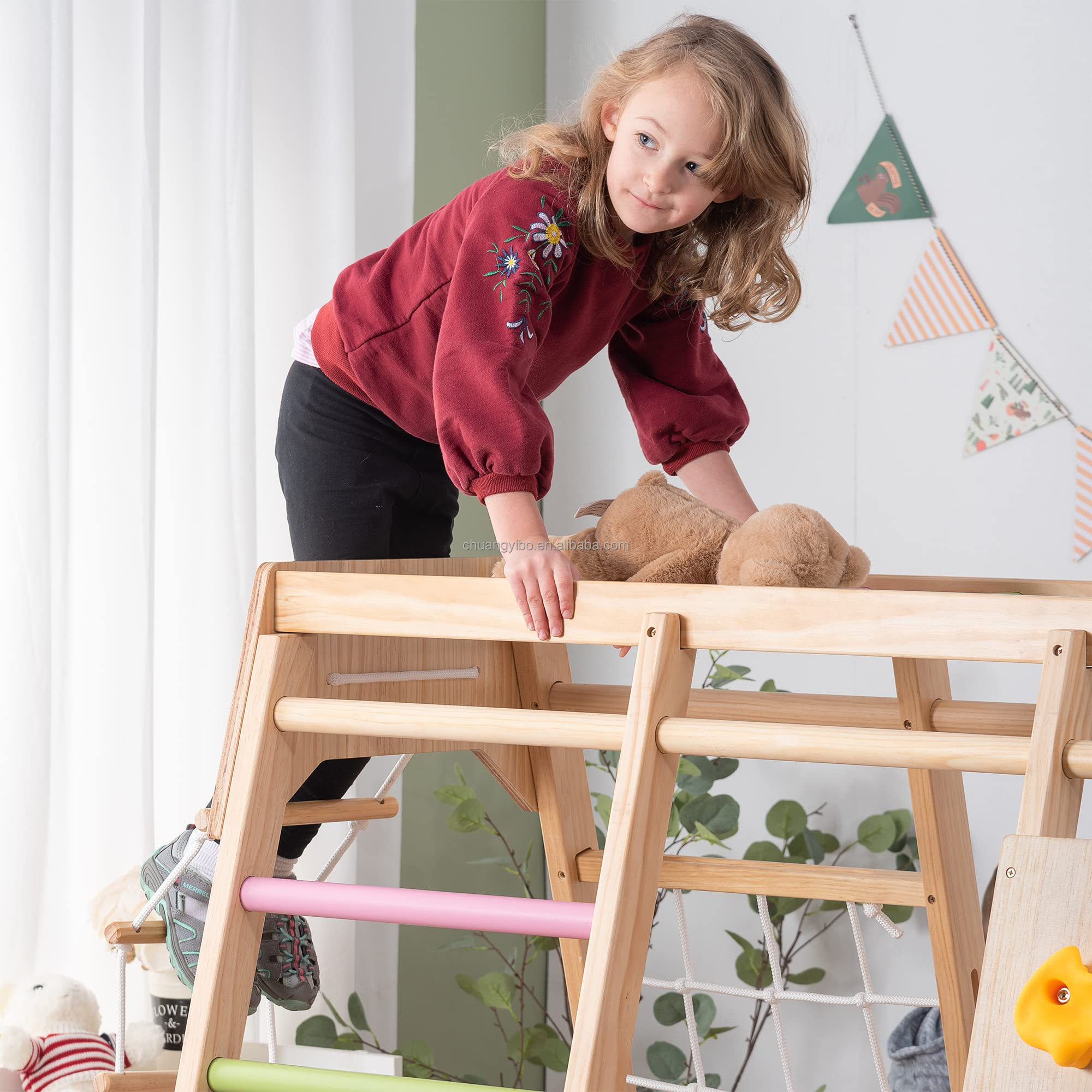 Pareti da Arrampicata, Prodott - Kids Outdoor Swing And Slide recensione e prezzo