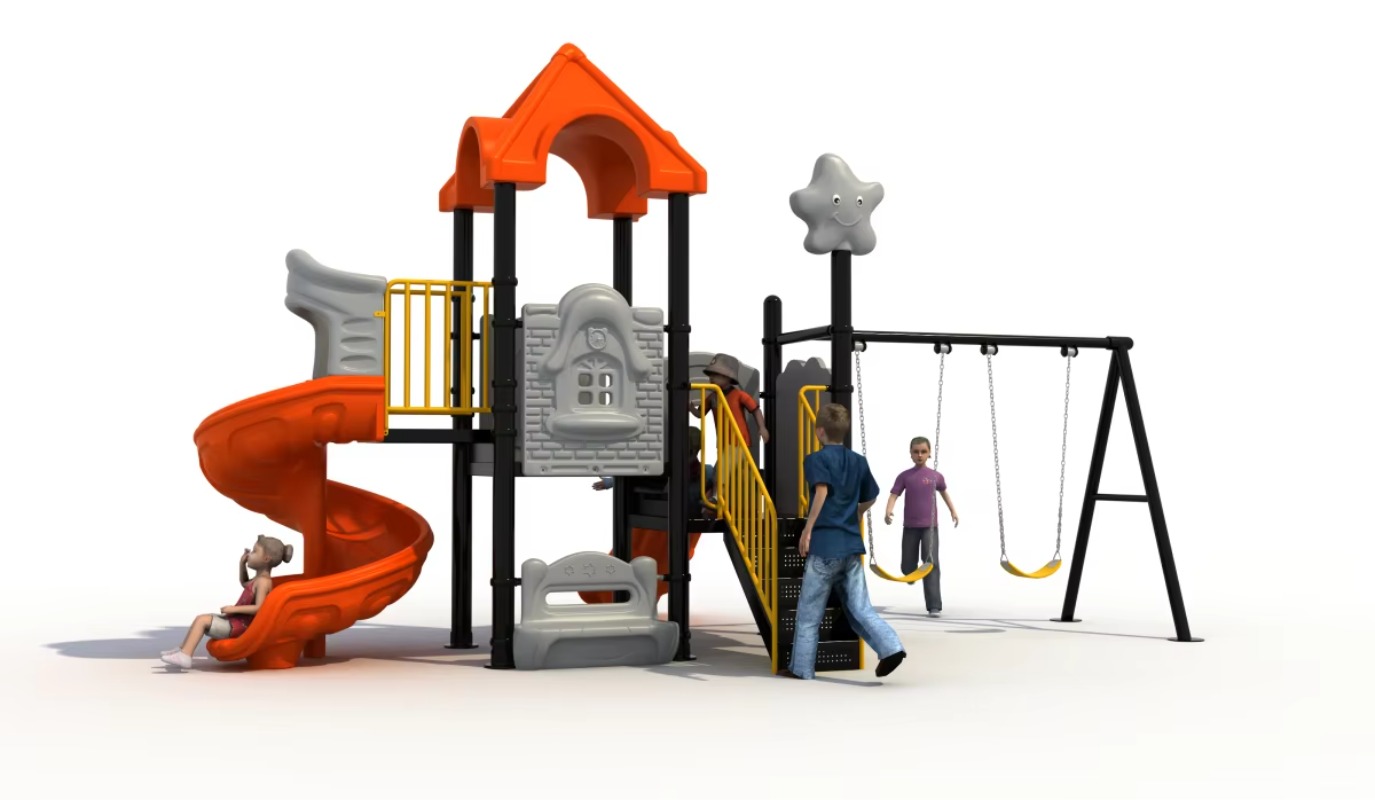 Set Altalena in Acciaio e Plas - Kids Outdoor Swing And Slide recensione e prezzo