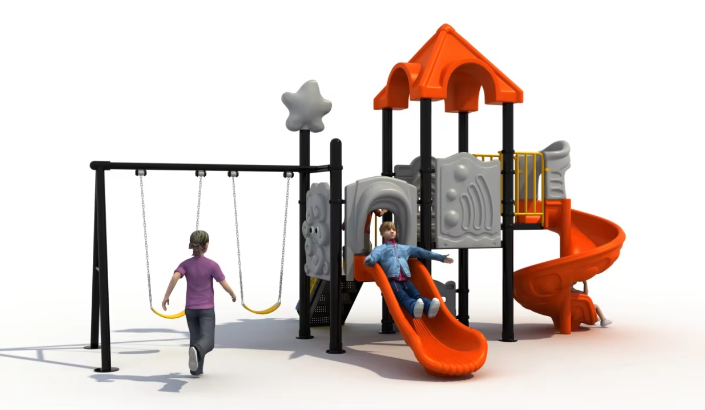 Set Altalena in Acciaio e Plas - Kids Outdoor Swing And Slide recensione e prezzo