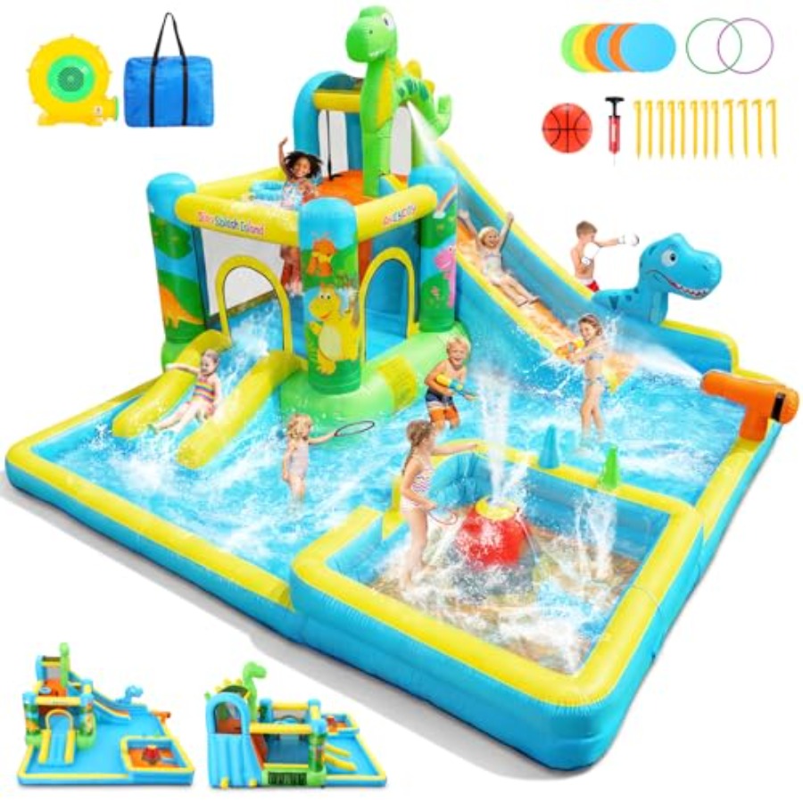 Scivolo acquatico gonfiabile d - Kids Outdoor Bounce House recensione e prezzo