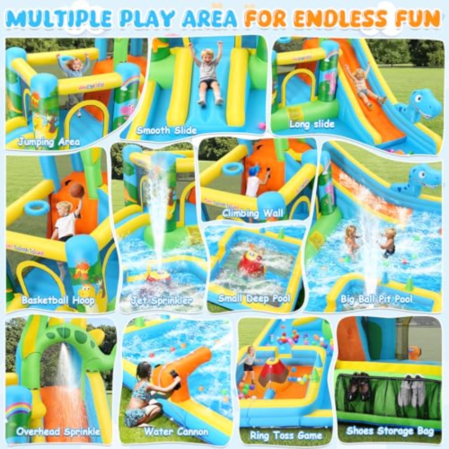 Scivolo acquatico gonfiabile d - Kids Outdoor Bounce House recensione e prezzo