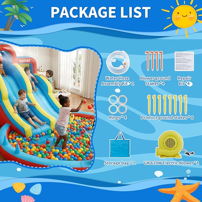 Parco acquatico gonfiabile 8-i - Kids Outdoor Climbing recensione e prezzo