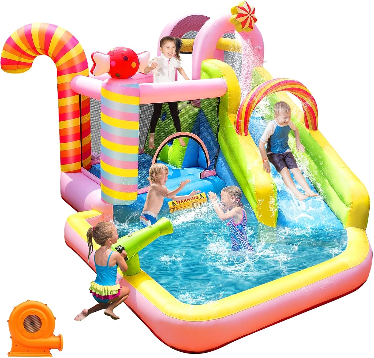 Scivolo d'Acqua Gonfiabile per - Kids Outdoor Bounce House recensione e prezzo