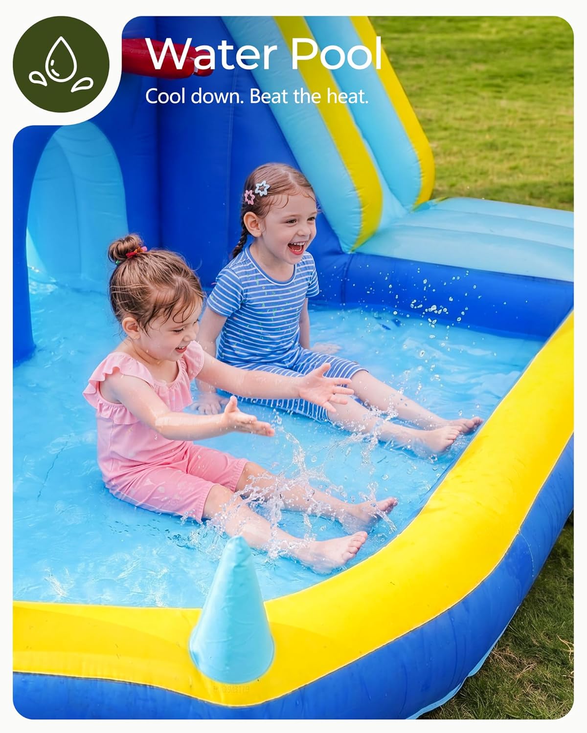 Scivolo d'Acqua Gonfiabile per - Kids Outdoor Bounce House recensione e prezzo