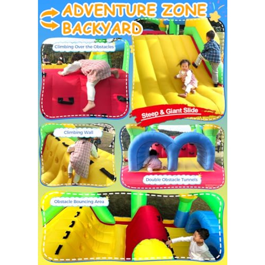 Percorso a ostacoli gonfiabile - Kids Outdoor Bounce House recensione e prezzo