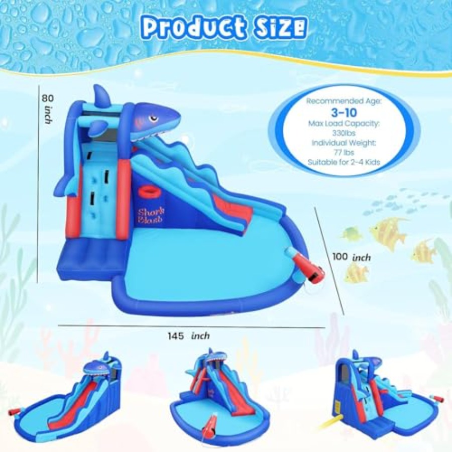 Scivolo acquatico gonfiabile d - Kids Outdoor Bounce House recensione e prezzo