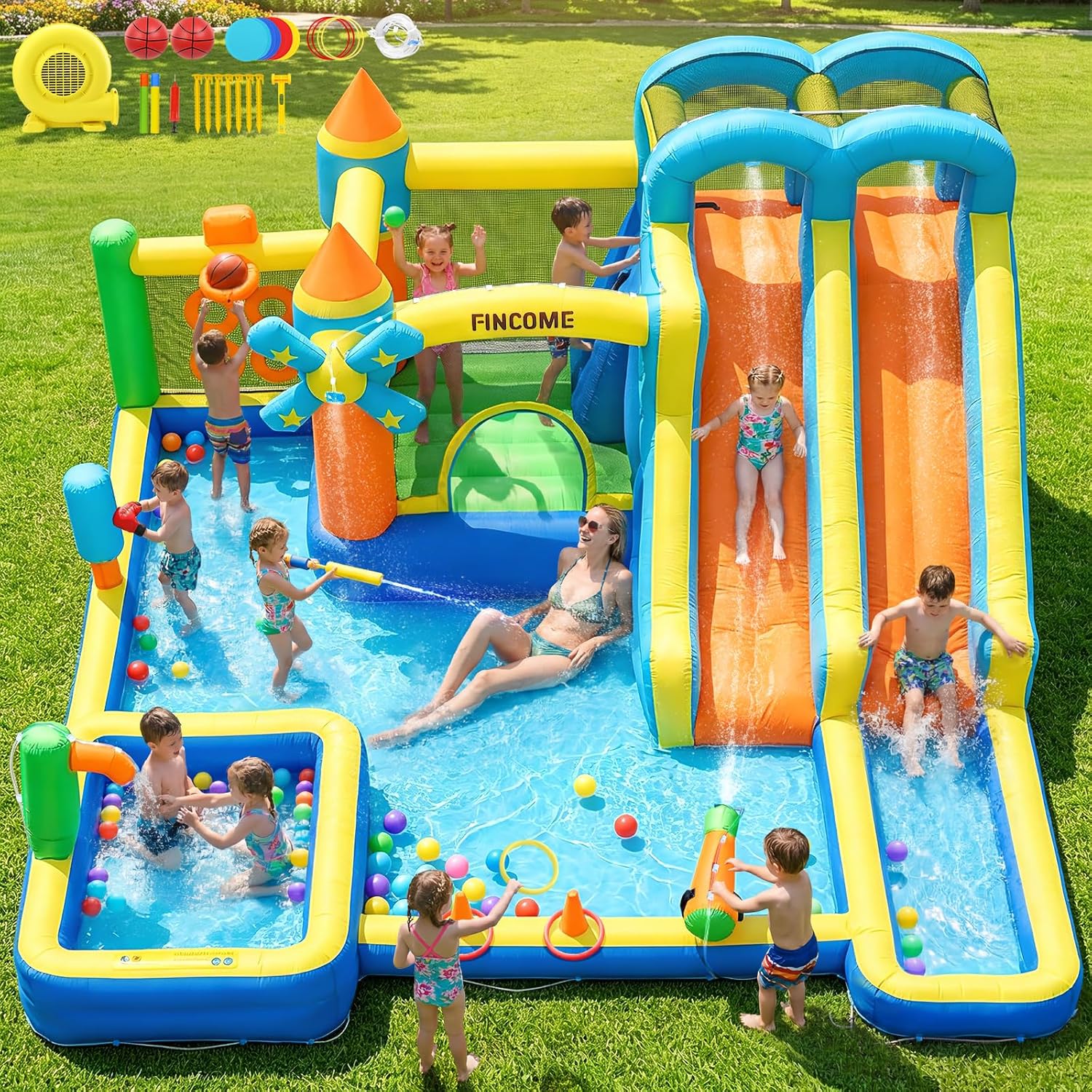 Castello Gonfiabile 10-in-1 co - Kids Outdoor Climbing recensione e prezzo