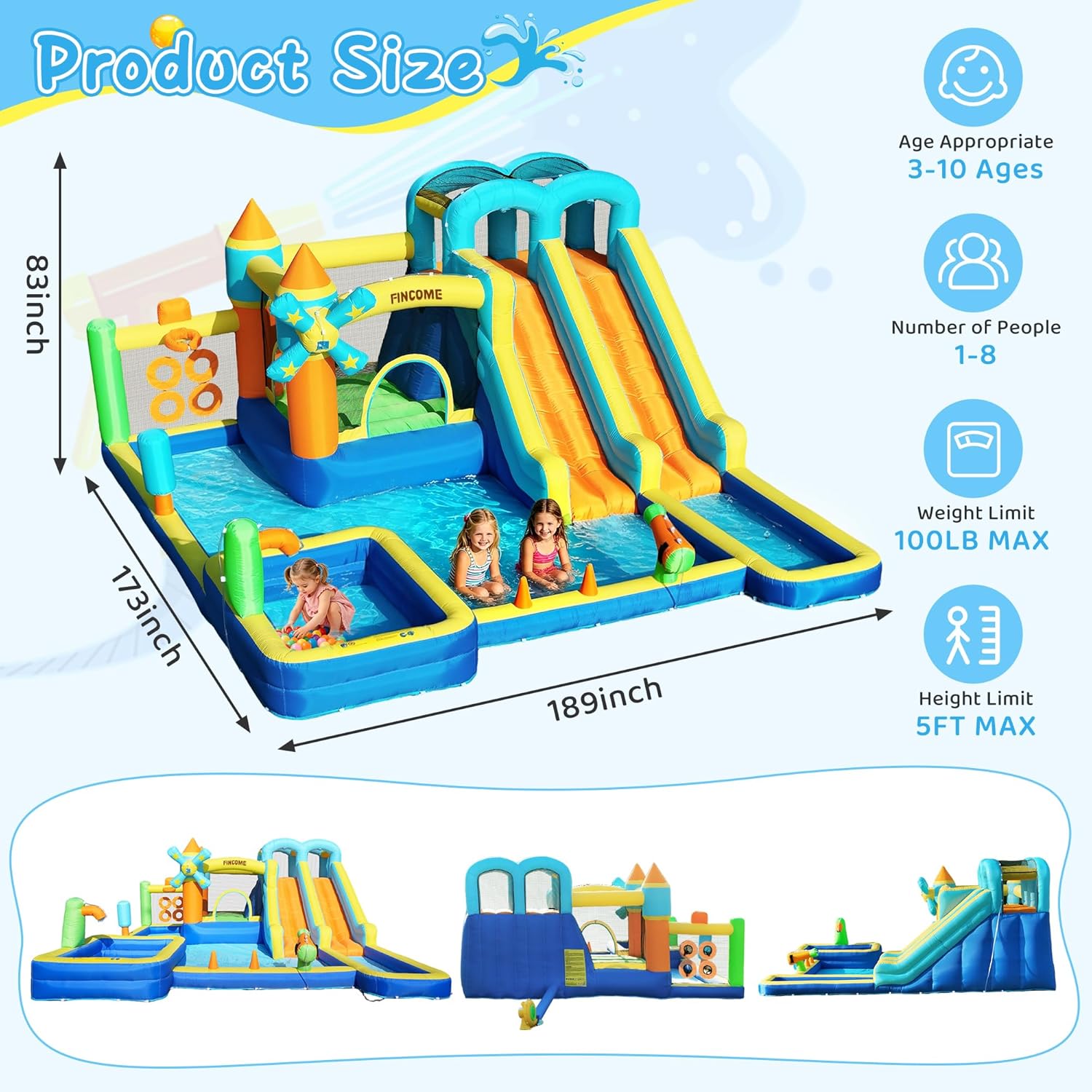 Castello Gonfiabile 10-in-1 co - Kids Outdoor Climbing recensione e prezzo