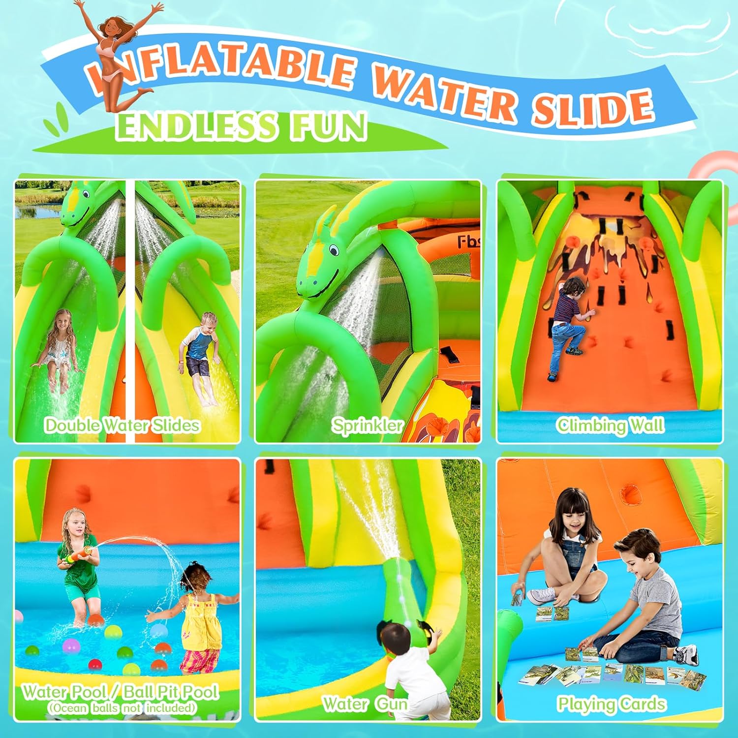 Castello Gonfiabile per Bambin - Kids Outdoor Bounce House recensione e prezzo