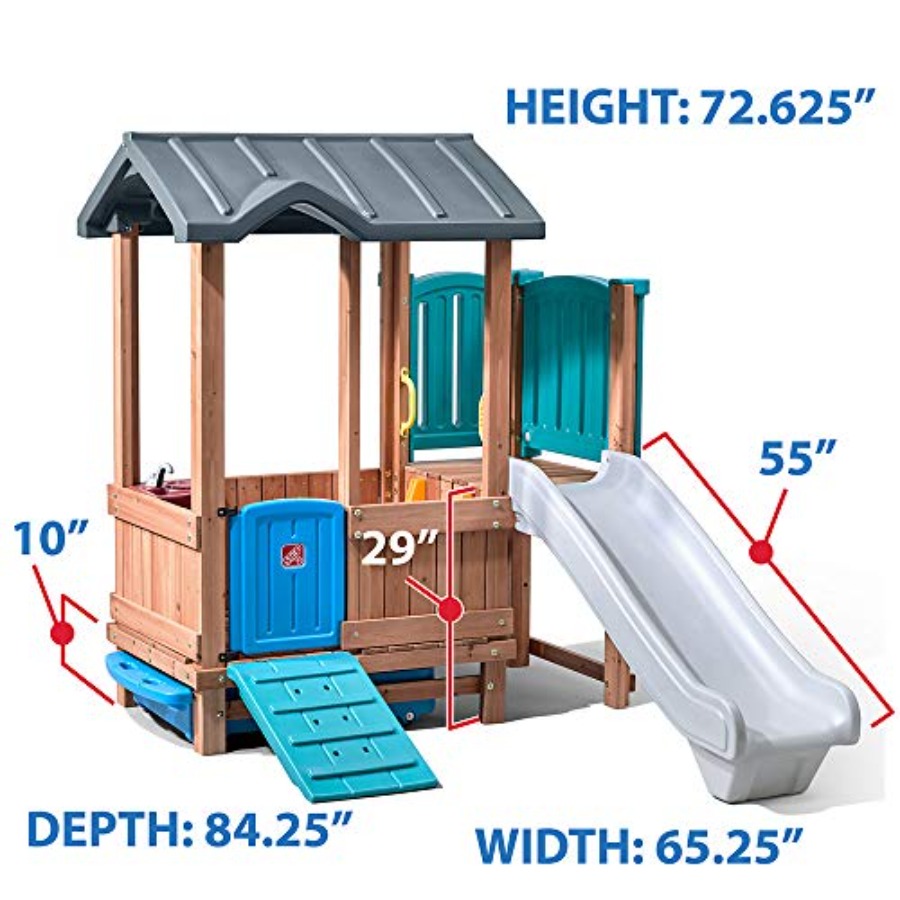 Casetta e scivolo Woodland Adv - Kids Outdoor Swing And Slide recensione e prezzo