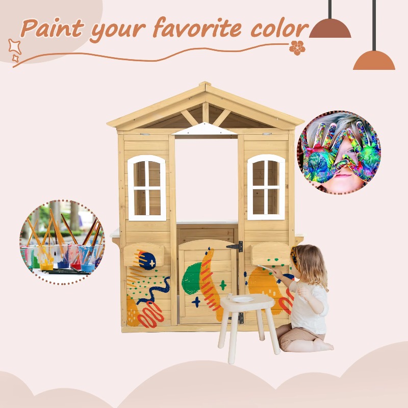 Casetta da gioco moderna class - Kids Outdoor Playhouse recensione e prezzo