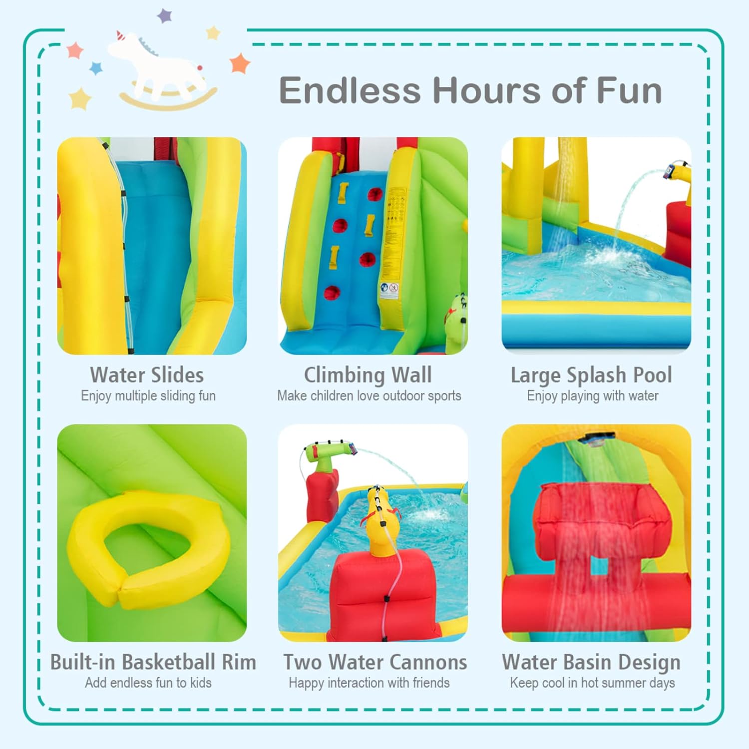 Mega Parco Acquatico Gonfiabil - Kids Outdoor Climbing recensione e prezzo