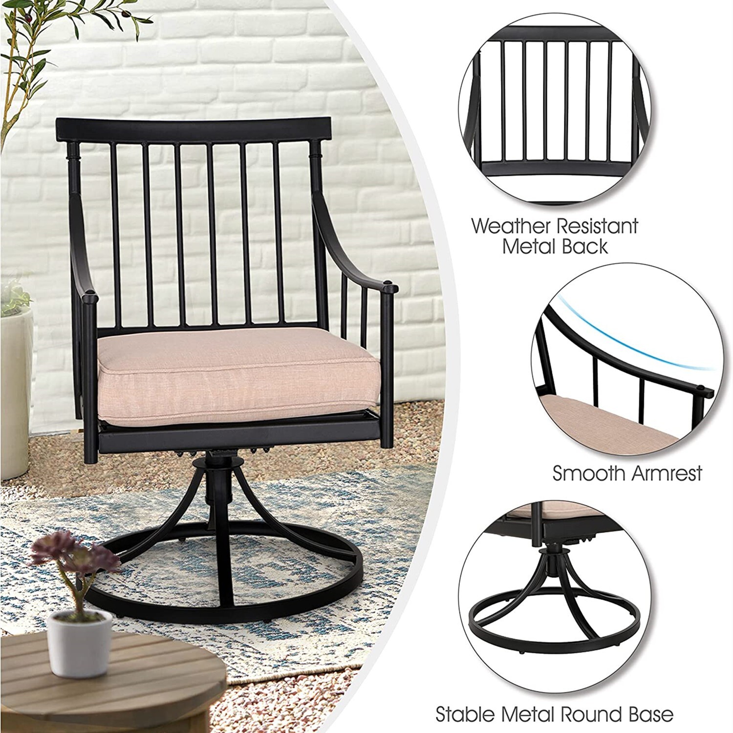 Set di 6 Sedie Girevoli da Pat - Kids Outdoor Dining Set recensione e prezzo