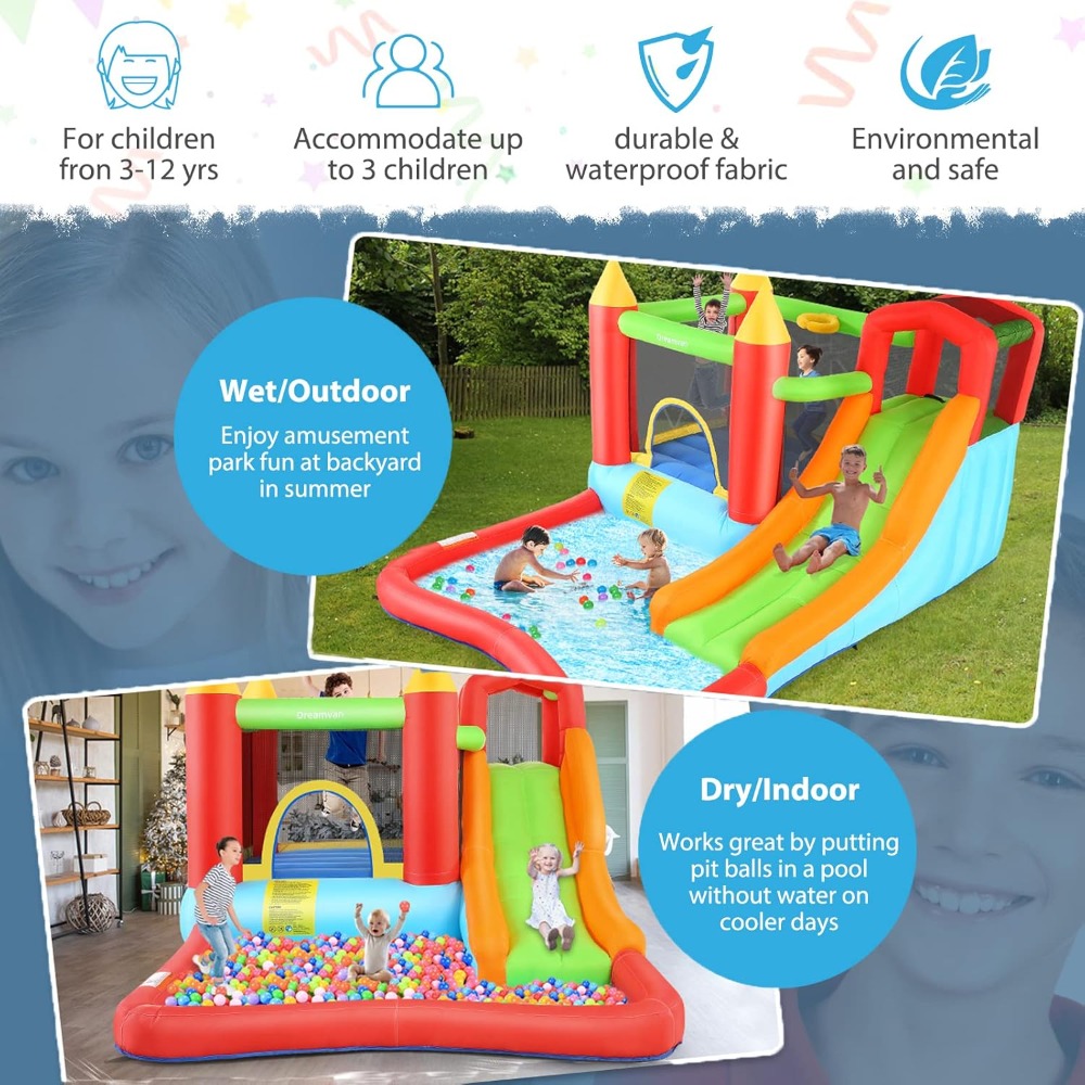 Parco Acquatico Gonfiabile Mul - Kids Outdoor Bounce House recensione e prezzo
