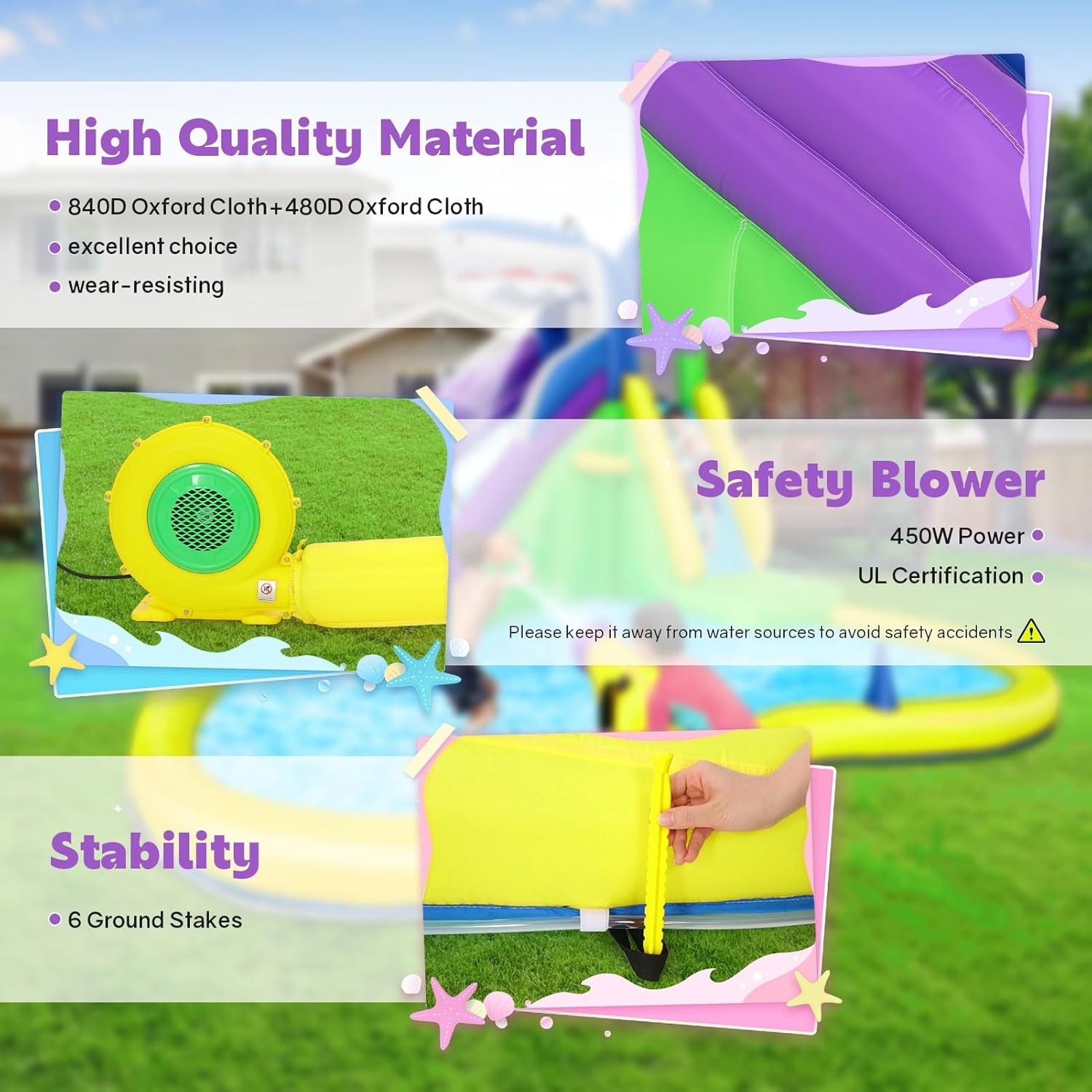 Castello Gonfiabile 13x14FT co - Kids Outdoor Bounce House recensione e prezzo