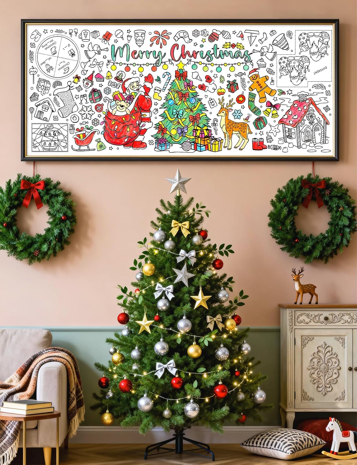Tovaglia con poster da colorar - Kids Outdoor Xmas Gifts recensione e prezzo