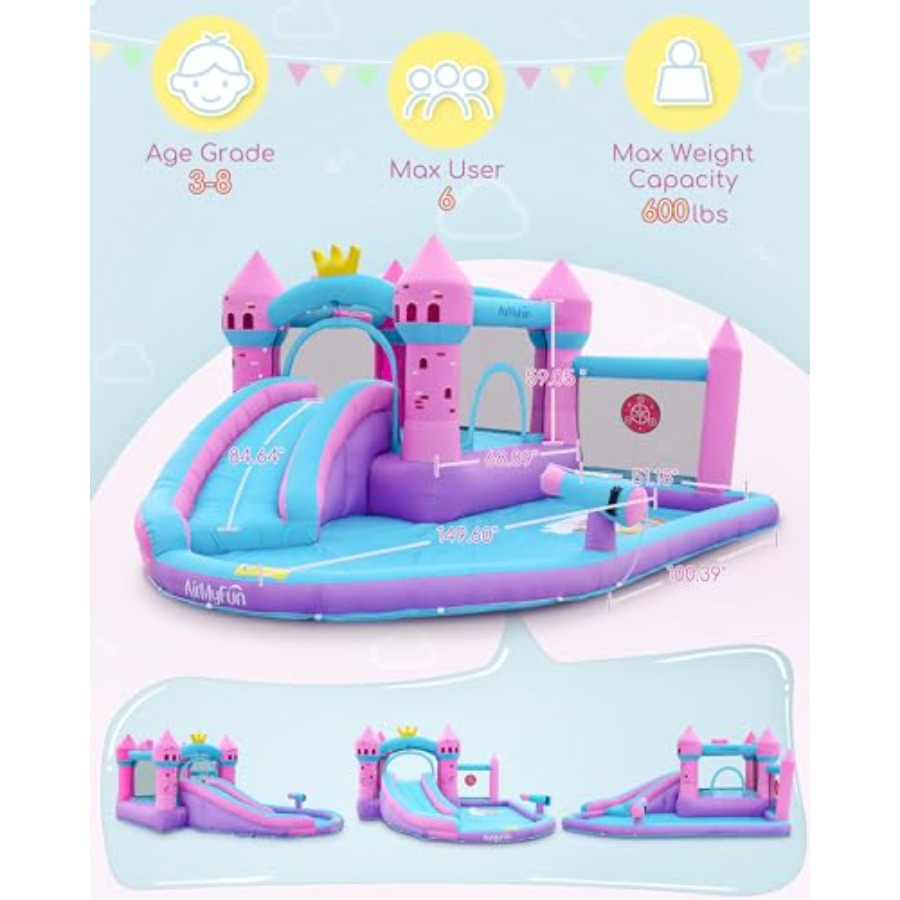 Scivolo acquatico gonfiabile d - Kids Outdoor Bounce House recensione e prezzo
