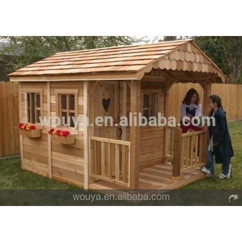 Casetta in Legno Prefabbricata - Kids Outdoor Playhouse recensione e prezzo