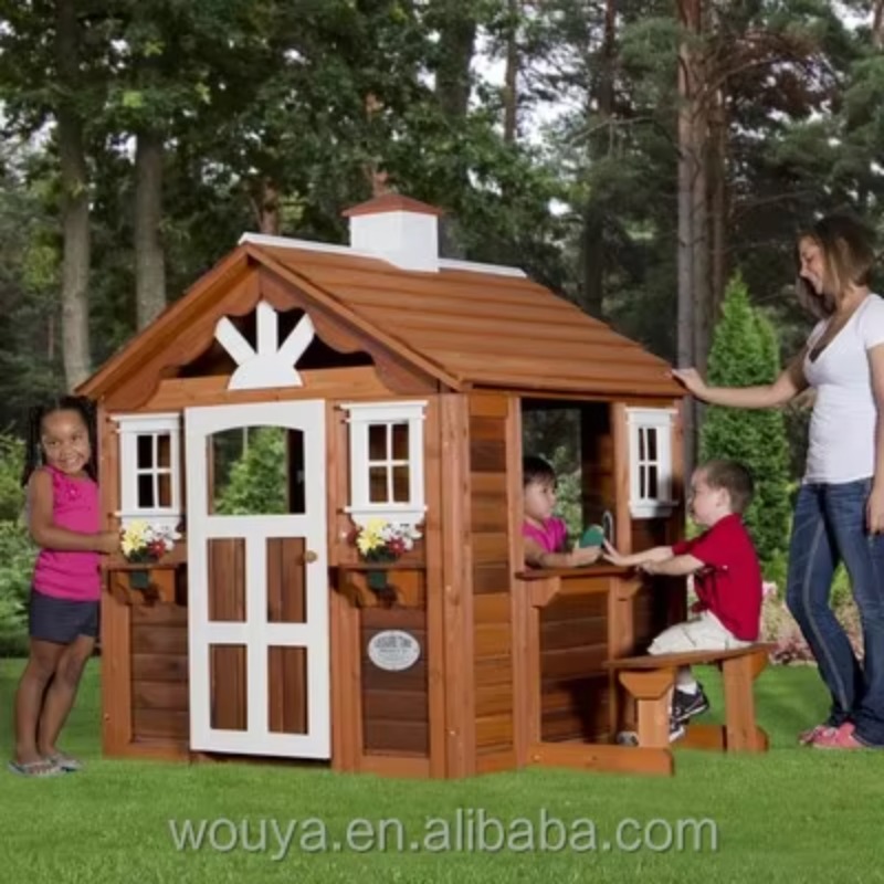 Casetta in Legno Prefabbricata - Kids Outdoor Playhouse recensione e prezzo