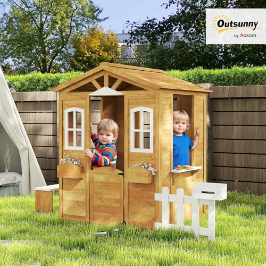 Casetta da gioco per esterni p - Kids Outdoor Playhouse recensione e prezzo