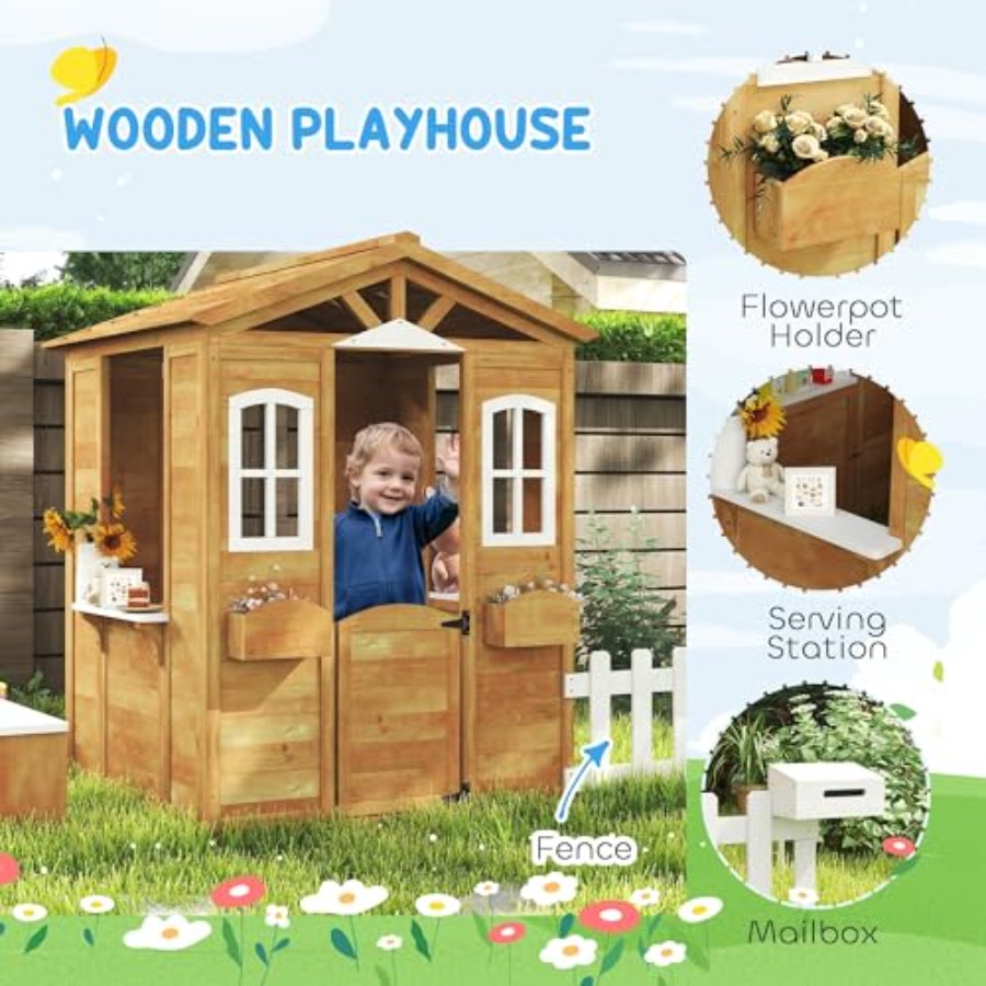 Casetta da gioco per esterni p - Kids Outdoor Playhouse recensione e prezzo