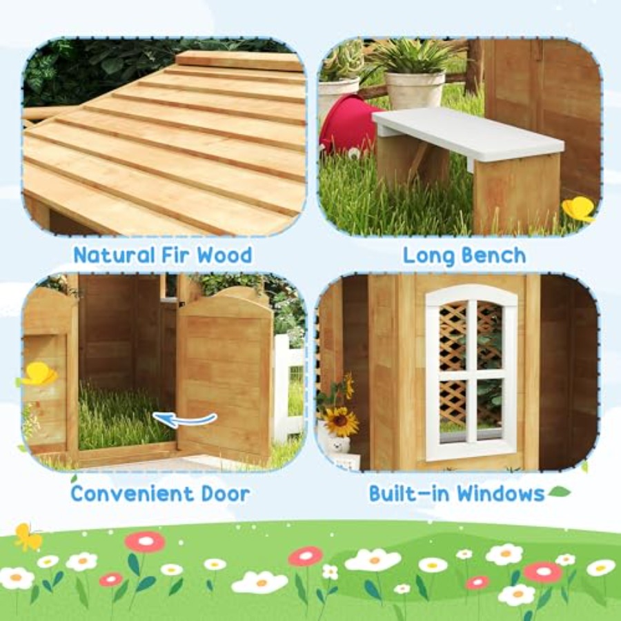 Casetta da gioco per esterni p - Kids Outdoor Playhouse recensione e prezzo